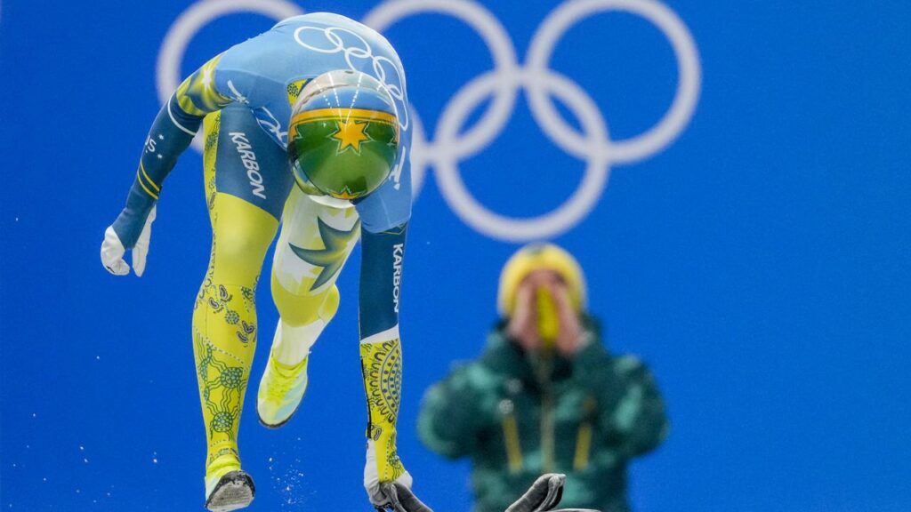 Australian Jackie Narracott is lying in silver medal position wih one run left in the skeleton.