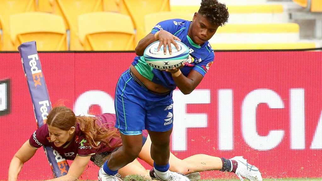 Vitalina Naikore scored two of Fijiana Drua’s tries as they toppled the Queensland Reds in Super W.