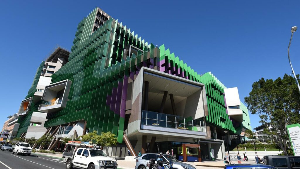 Nevaeh Austin, 3, is stable and conscious after being taken to Queensland Children’s Hospital.