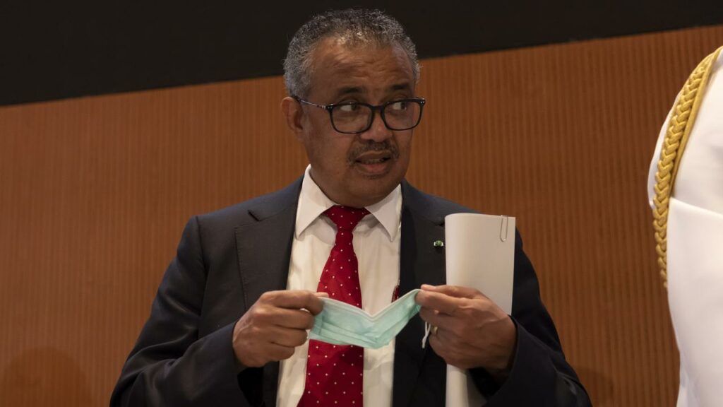 WHO director-general Tedros Adhanom Ghebreyesus has warned of a decline in global COVID-19 testing.