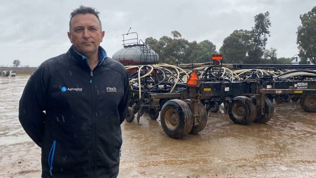 Josh Curry is still hopeful his paddocks might dry out in time to squeeze a late wheat crop in.