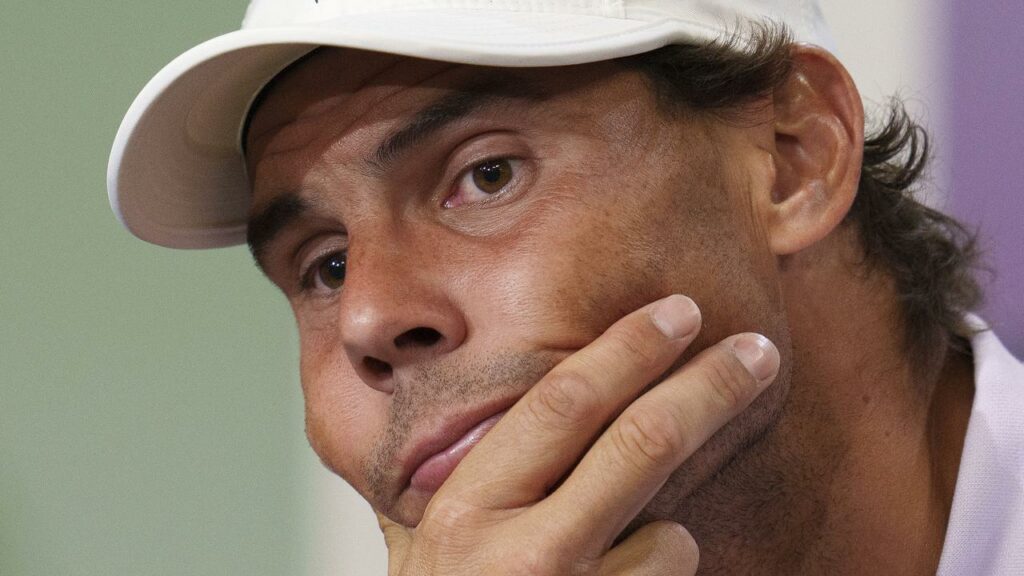 Rafael Nadal announcing his Wimbledon withdrawal, which has sent Nick Kyrgios through to the final.