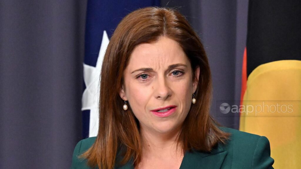 Unvaccinated Queensland teachers are facing the consequences of their decision, Anika Wells says. (Mick Tsikas/AAP PHOTOS)