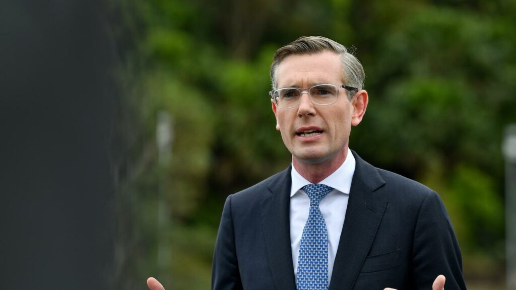NSW Premier Dominic Perrottet says the state is penalised for the sum it spends on infrastructure.