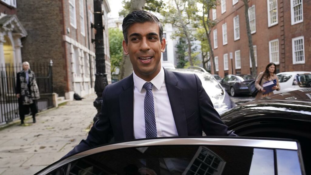 Rishi Sunak will be asked to form a government by King Charles to replace Liz Truss.
