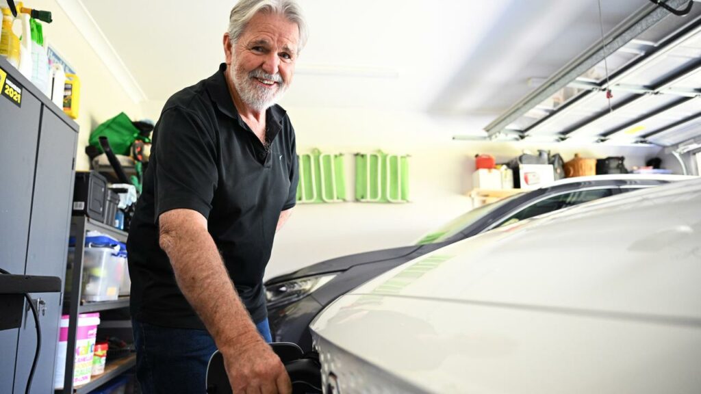 Rob Foster says the electrical component of his new car will pay for itself in three years.