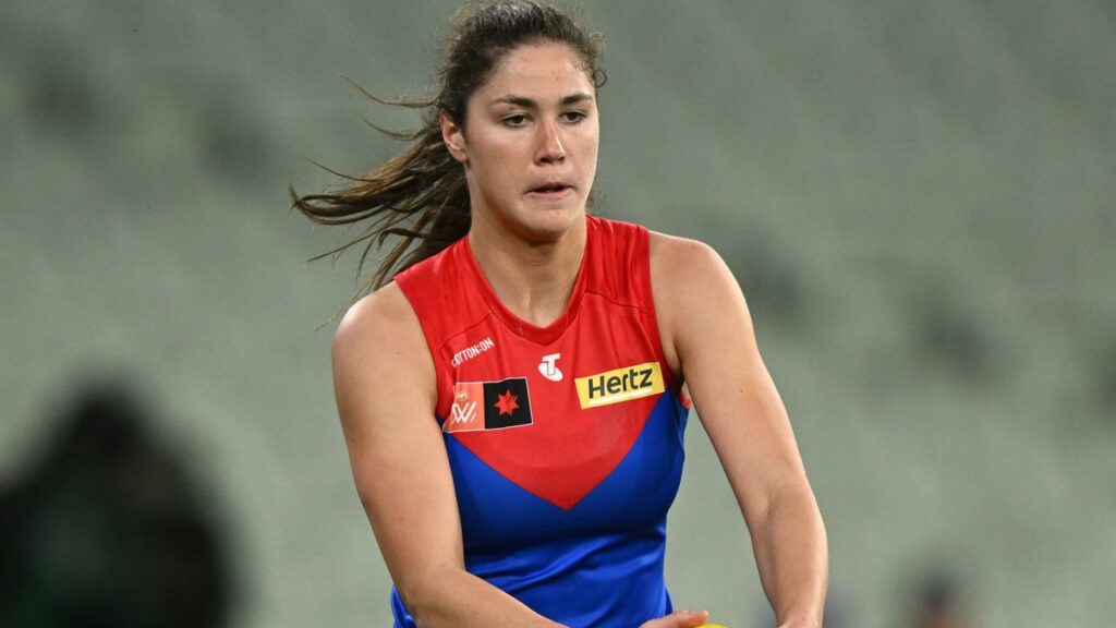 Libby Birch and her Melbourne teammates bring hot form into the AFLW finals series.
