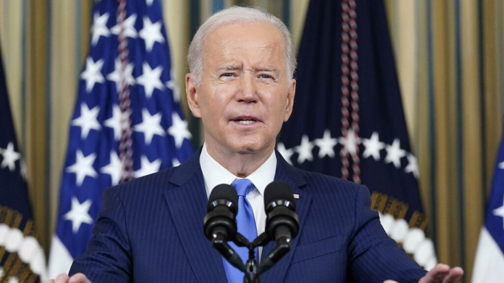 US President Joe Biden says he will veto efforts to pass a national ban on abortion.