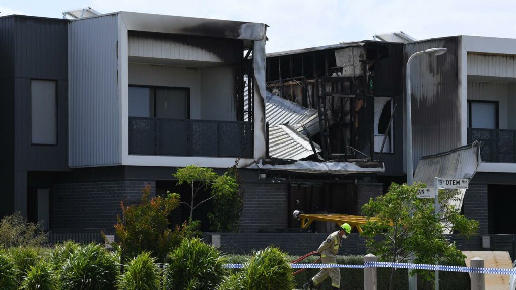 Jenny Hayes has been jailed over a deadly house fire that killed a young couple and their baby.
