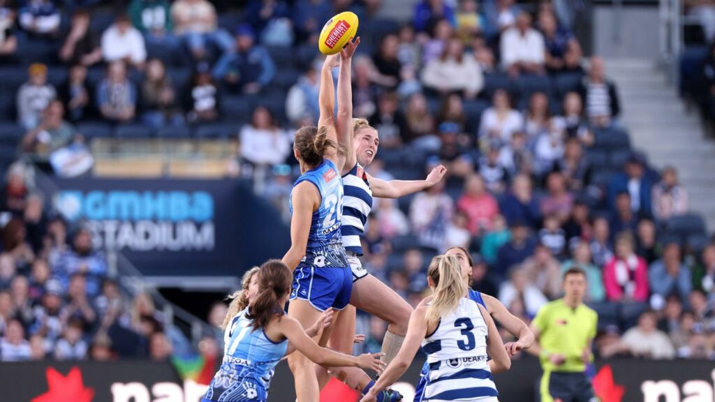 North Melbourne have won a closely contested AFLW elimination final by two points over Geelong.