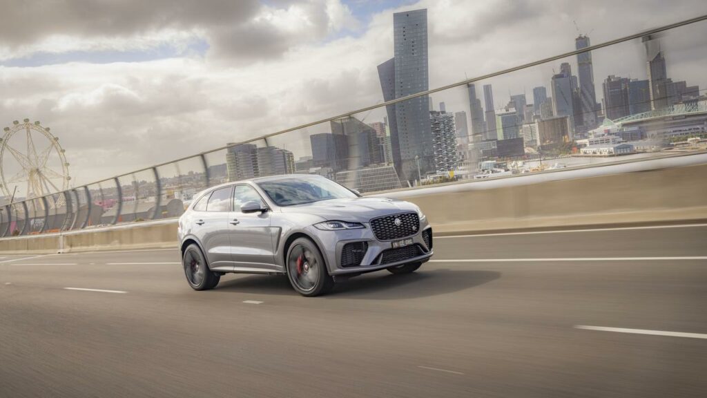 Jaguar’s fire-breathing F-Pace SVR won’t win any low-emissions awards, but will still have fans.
