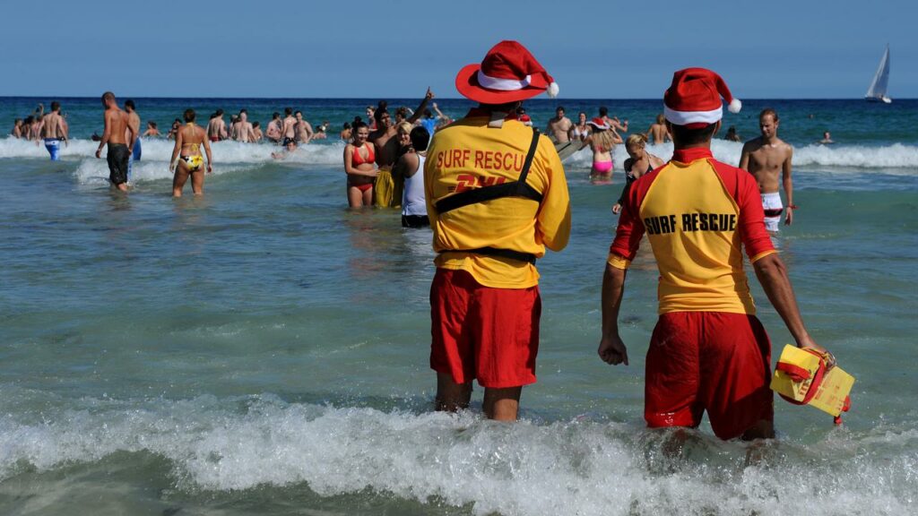 Christmas revellers looking to cool off at the beach are urged to swim at patrolled beaches.