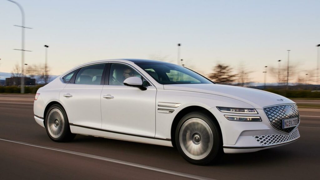The Korean-made Genesis Electrified G80 has a cruising range of about 525km.