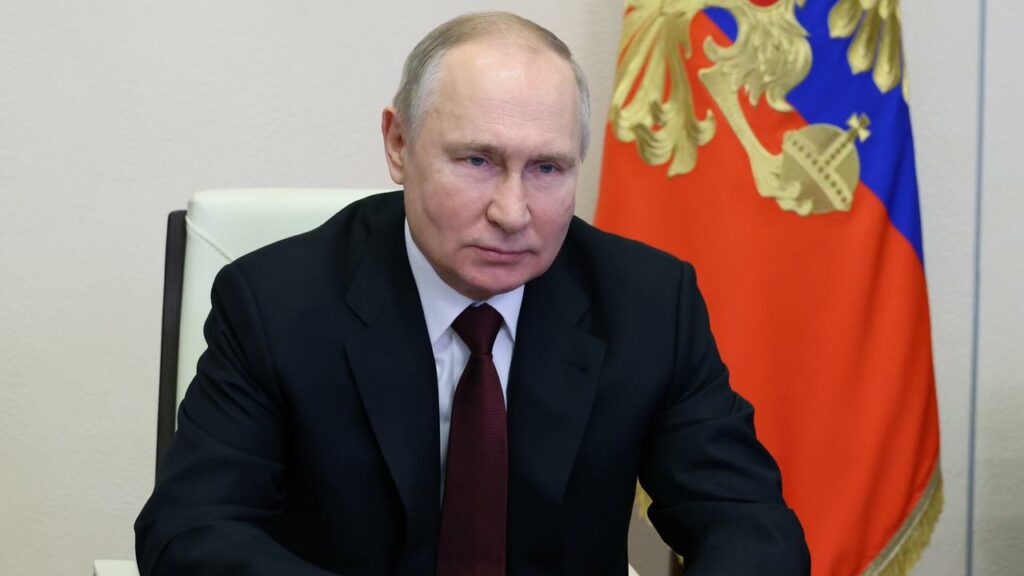 Russian President Vladimir Putin has accused the West of using Ukraine to destroy the “motherland”.