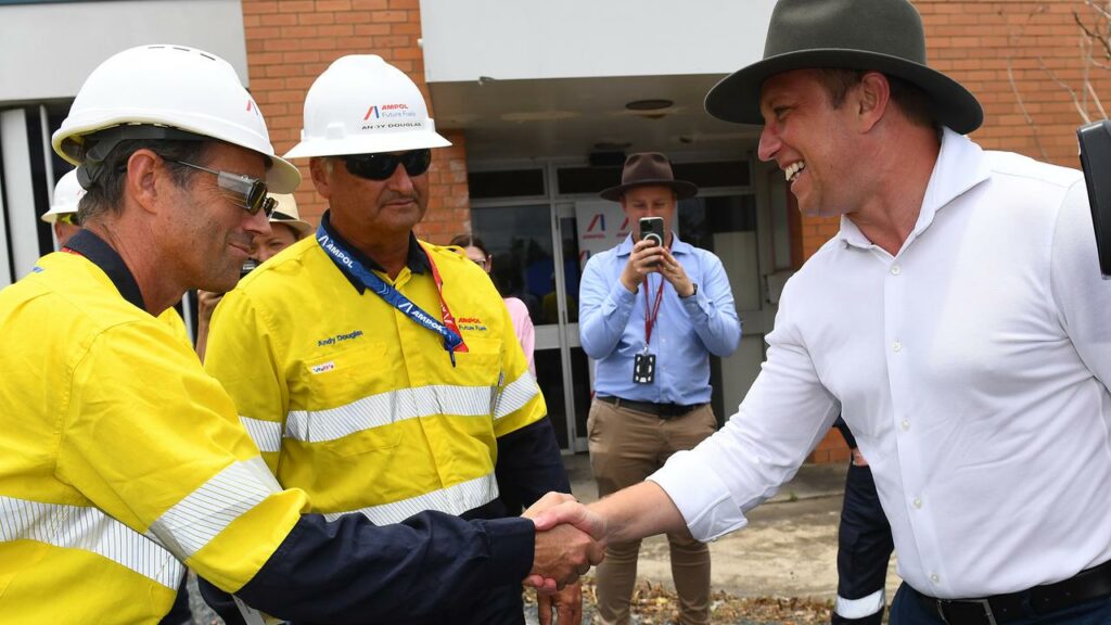 Acting Queensland Premier Steven Miles says the Ampol refinery upgrade is critical to fuel security.