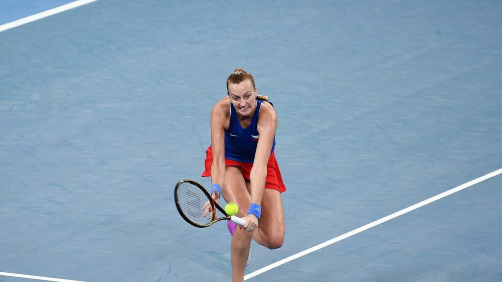 Petra Kvitova gave a reminder of her powers in a first round win over Elena Rybakina in Adelaide.