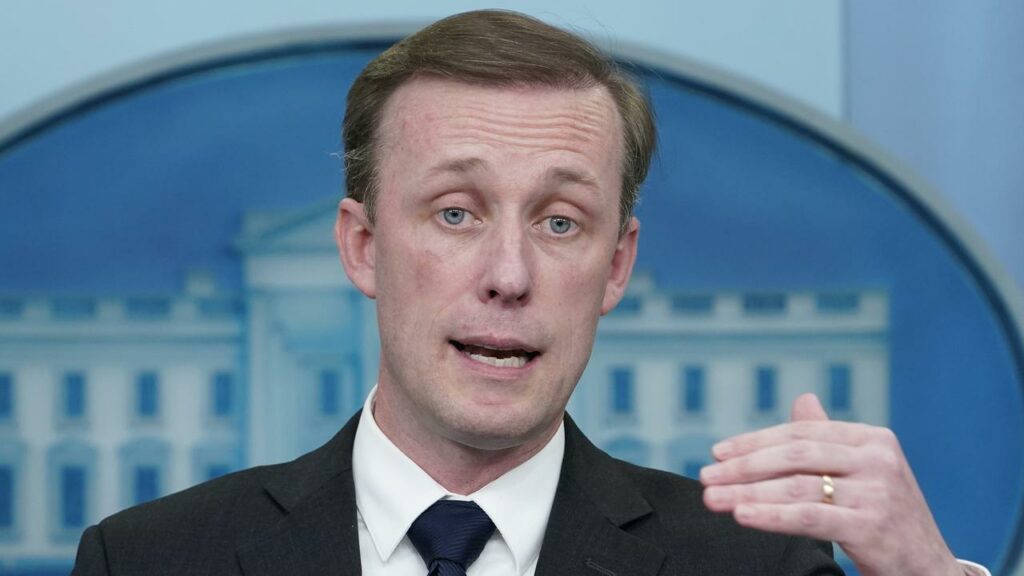 Jake Sullivan says Chinese military support for Russia in Ukraine will have serious consequences.