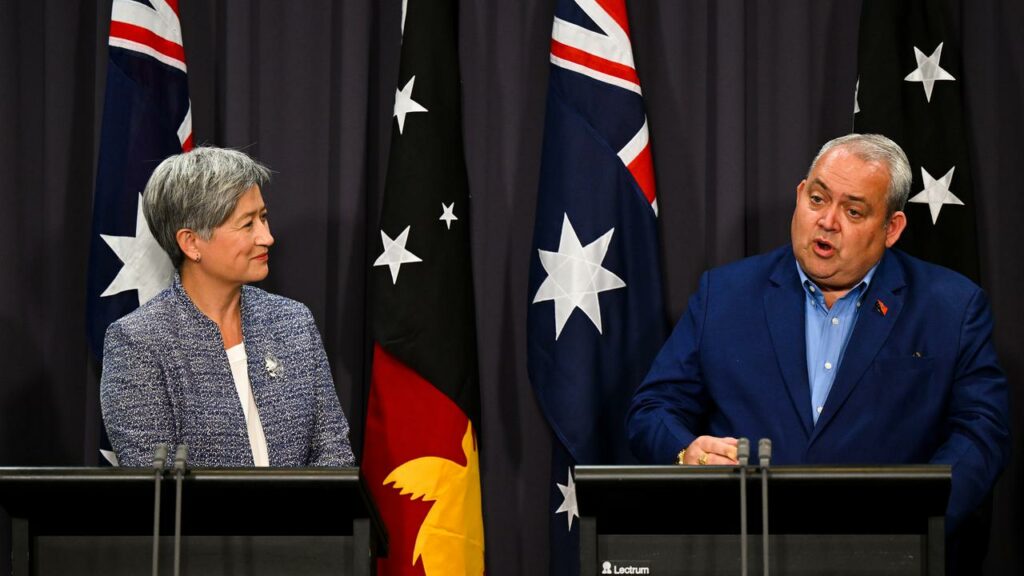 Foreign Minister Penny Wong and her PNG counterpart Justin Tkatchenko have vowed to strengthen ties.