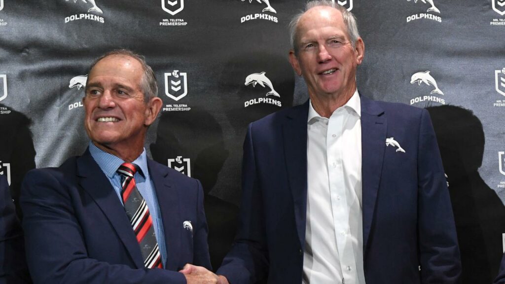 Dolphins chairman Bob Jones (l) is a big believer in Wayne Bennett’s ability to shape the team.