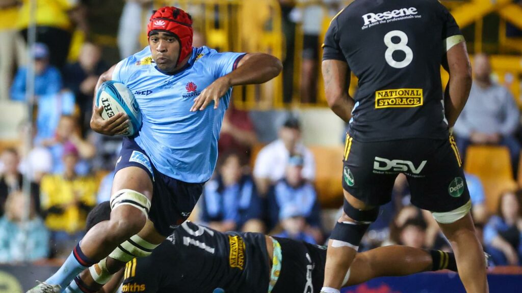 NSW flanker Langi Gleeson (l) will start for the first time this SRP season against Fijian Drua.
