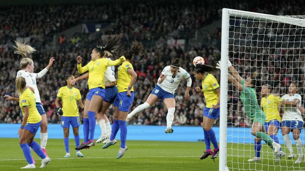 More than 80,000 fans were at Wembley Stadium to see England’s Lionesses beat Brazil.