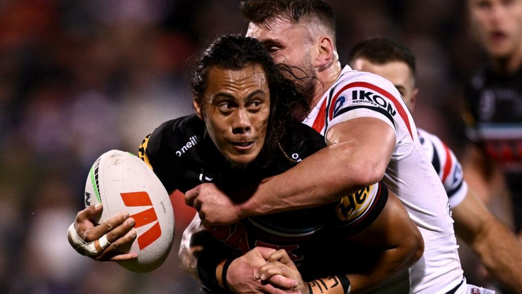 Jarome Luai had a hand in three Panthers tries and scored one of his own against the Roosters.