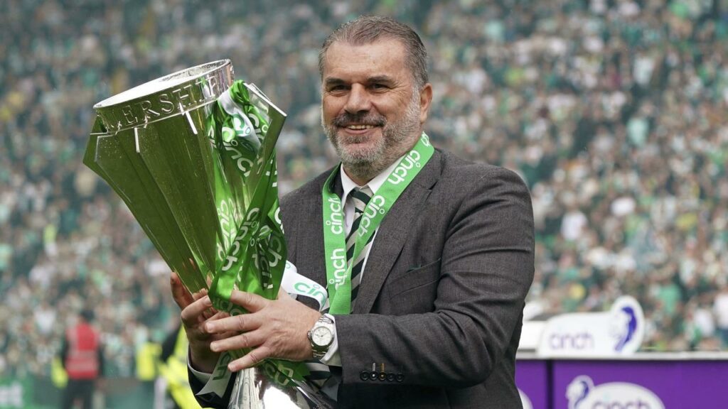 Ange Postecoglou has won five out of a possible six domestic trophies during his time at Celtic.
