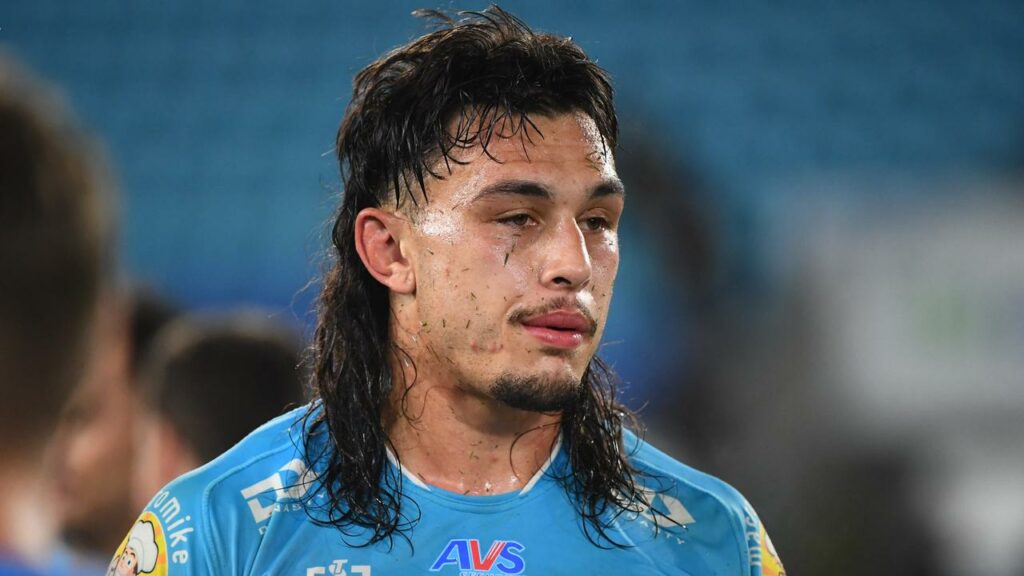 Titans’ Tino Fa’asuamaleaui was put on report for dangerous contact against Wests Tigers.
