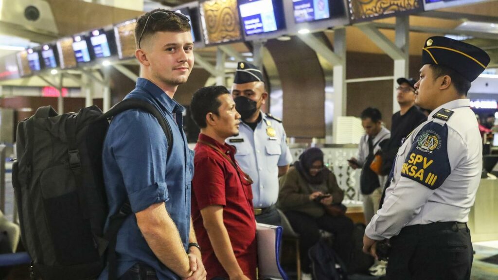 Australian surfer Bodhi Mani Risby-Jones was deported after a drunken naked rampage in Indonesia.
