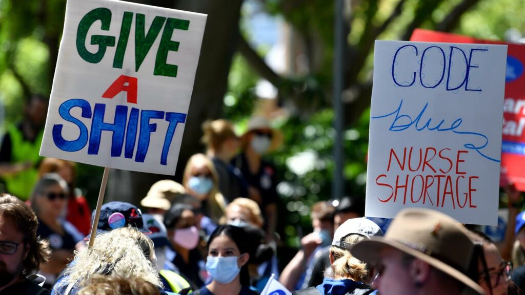 Health and other essential workers in NSW have been agitating for better pay and conditions.