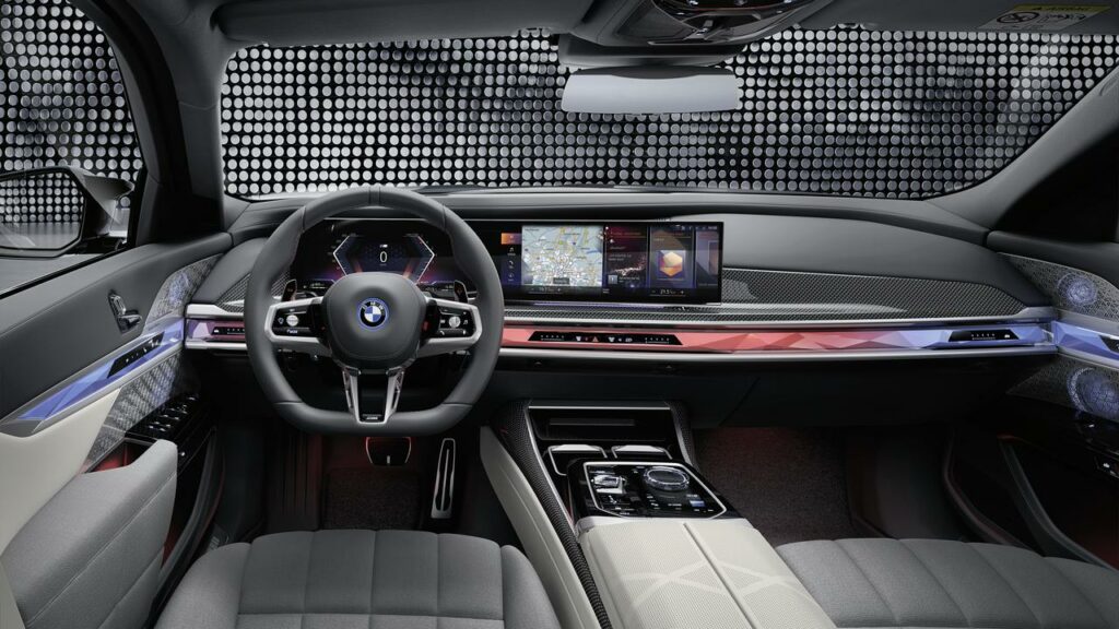 While the cockpit of BMW’s i7 is impressive, it’s the rear seats where true luxury lives.