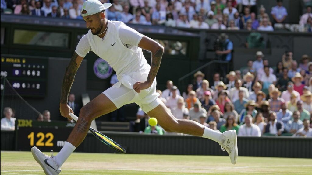 Nick Kyrgios features in the Wimbledon draw, with Belgian David Goffin his first-round opponent.