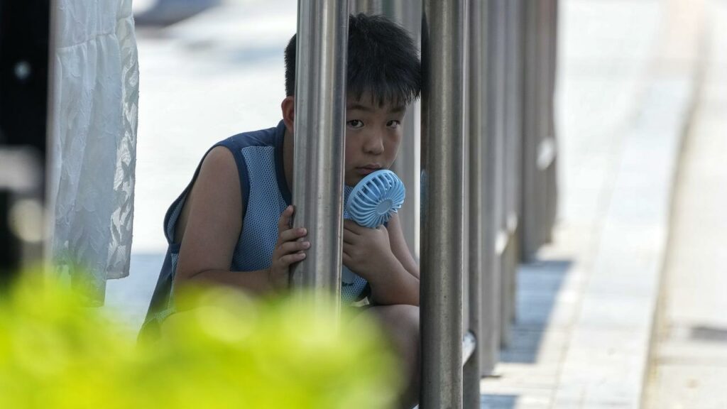 After weeks of extreme heat, parts of China are set to be lashed by thunderstorms, gales and hail.