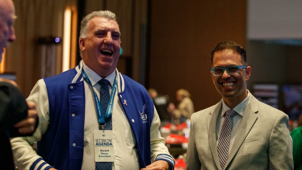 HSU state secretary Gerard Hayes and NSW Treasurer Daniel Mookhey have clashed over pay rises.
