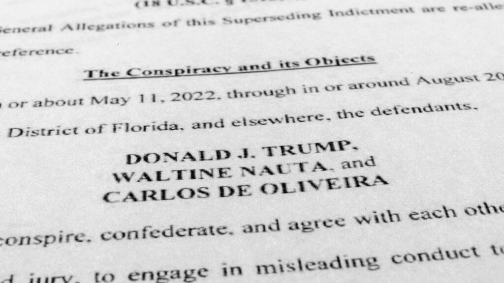 Donald Trump has pleaded guilty to more charges in the classified documents case against him.