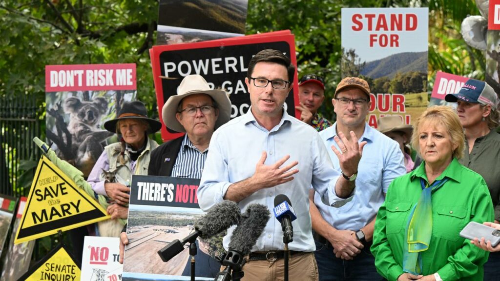 David Littleproud says the large renewables projects will destroy farmland and remnant vegetation.