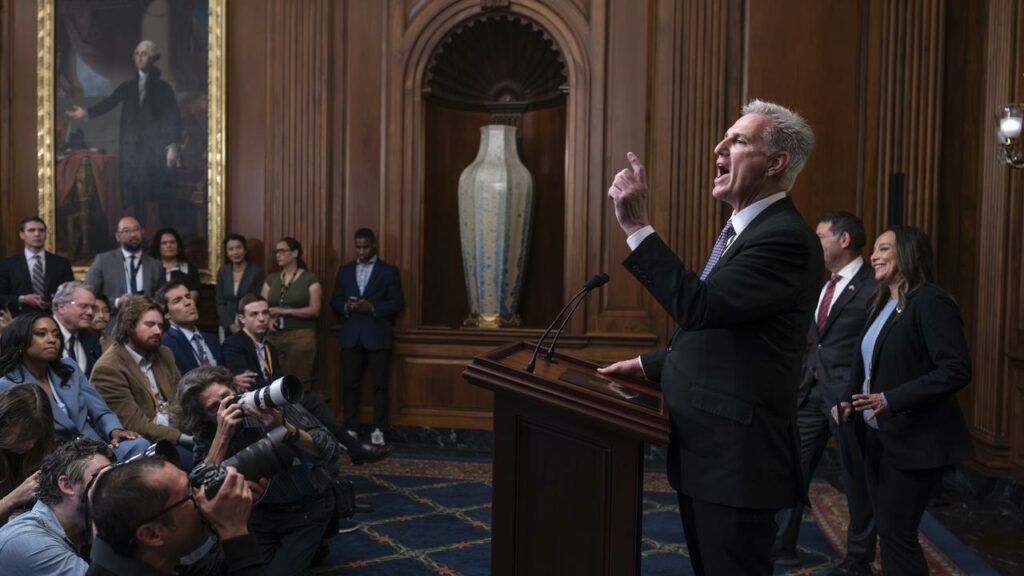 “It’s not the end yet,” US Republican House Speaker Kevin McCarthy said after his bill was defeated.