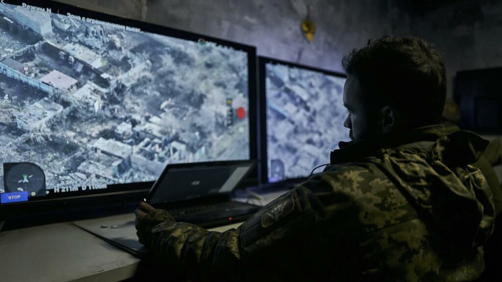 Ukraine’s military intelligence agency says naval drones have attacked Russian boats in Crimea.
