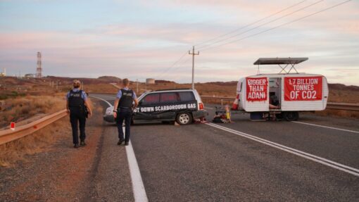 WA WOODSIDE BURRUP HUB BLOCKADE