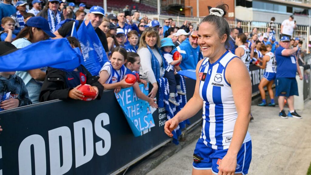 North’s Emma Kearney is excited to be playing the AFLW decider against Brisbane at Ikon Park.