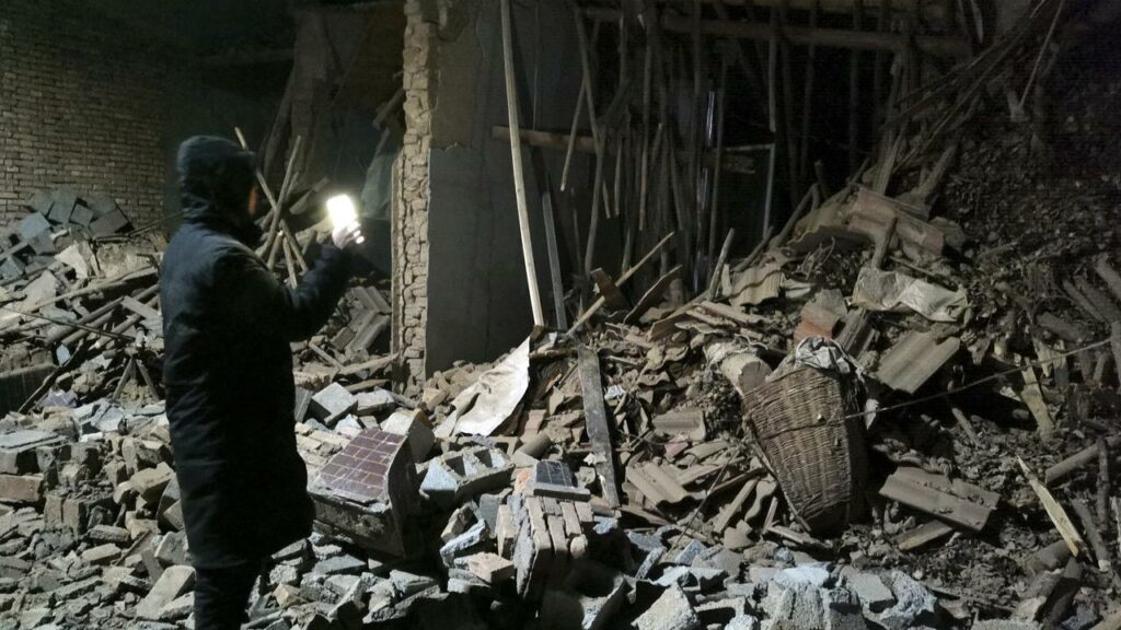 At least 116 people have been killed and hundreds injured after an earthquake in northwest China.