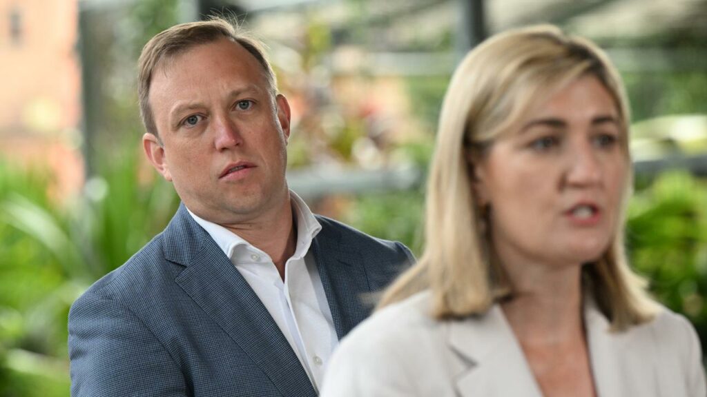 Steven Miles and Shannon Fentiman are vying for the Queensland premiership.
