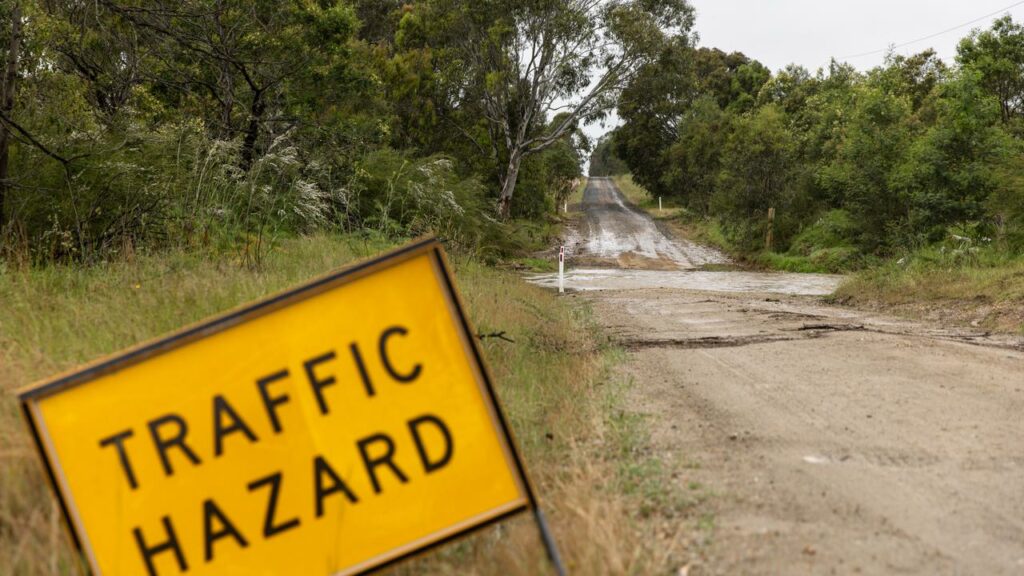 Victorians have been urged not to drive through flooded roads, with storms and a deluge looming.