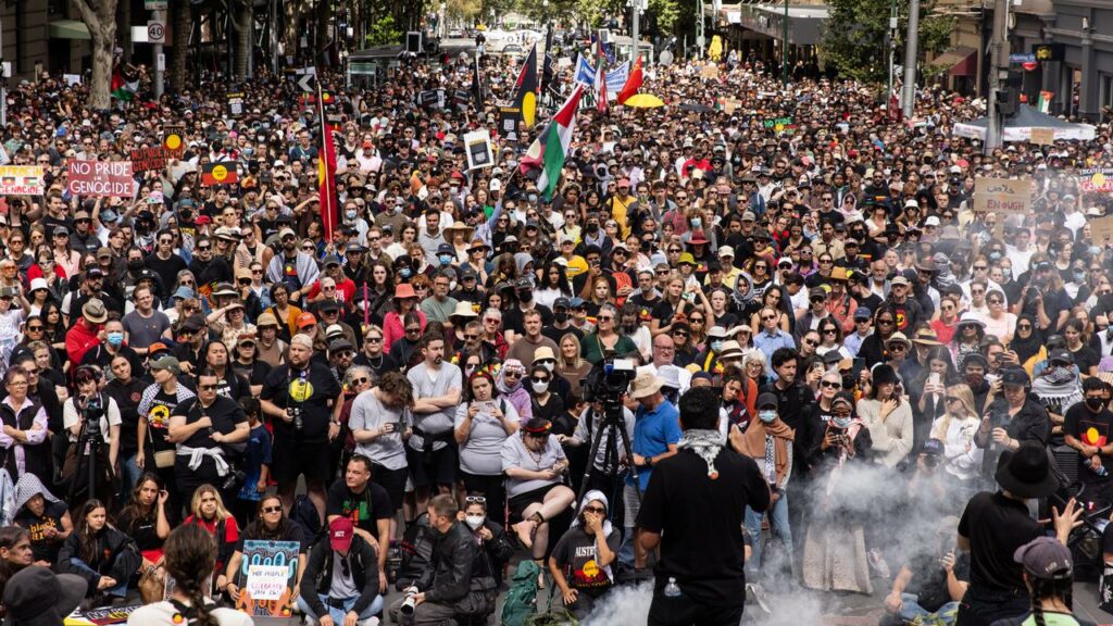 Tens of thousands of people have attended Invasion Day rallies across Australia.