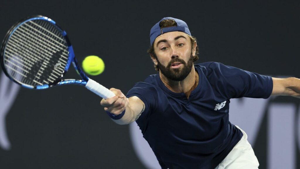 Australian Jordan Thompson has advanced to the second round of the Adelaide International.