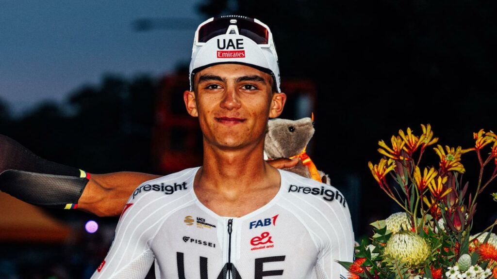 Isaac Del Toro has taken out the second stage of the Tour Down Under and is the overall leader.