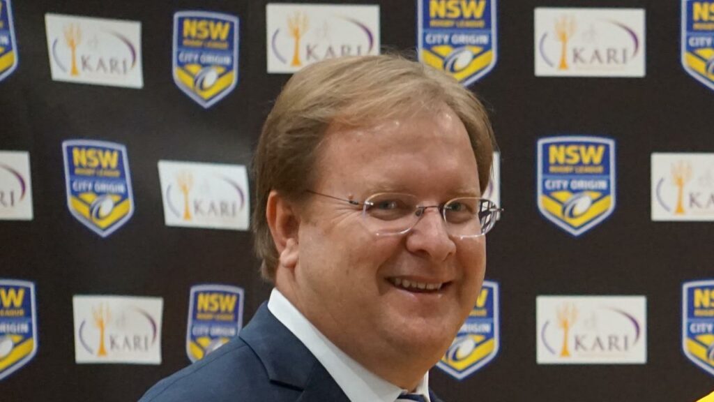 NSWRL CEO David Trodden (l) hopes to have Fiji, Samoa and Tonga all playing in the NSW Cup.