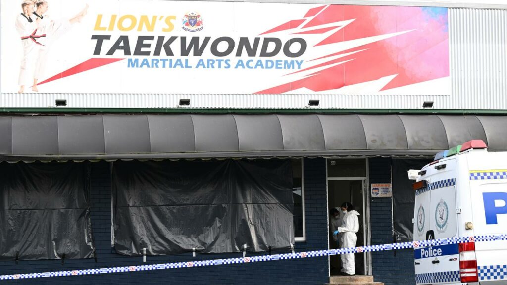 Forensic officers have combed a taekwondo studio and a home in Sydney after three bodies were found.
