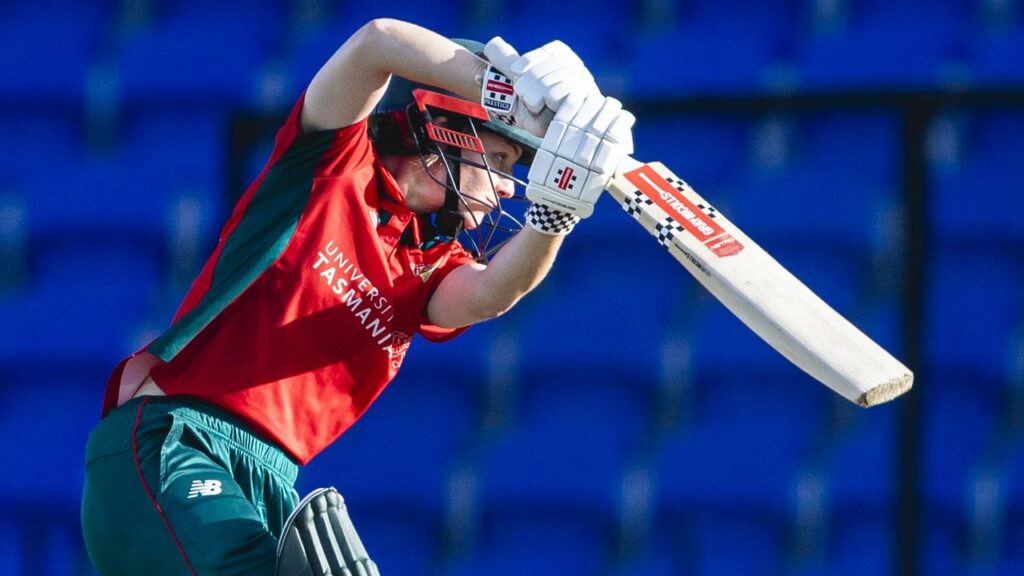 Nicola Carey has shone with both bat and ball for Tasmania in their WNCL final win over Queensland.