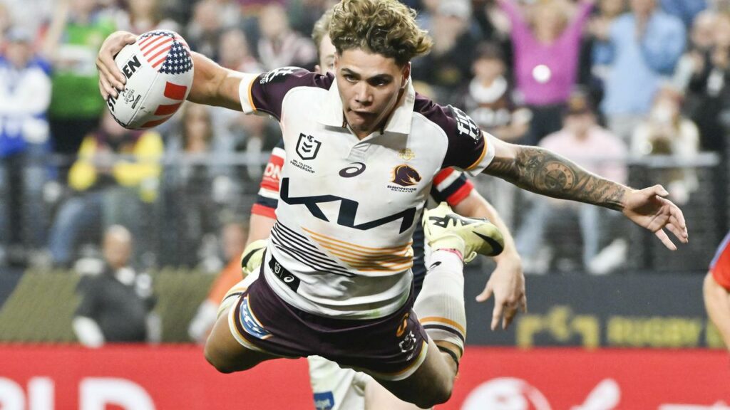 Reece Walsh was airborne but the Broncos’ attack lacked its usual spark in Las Vegas.